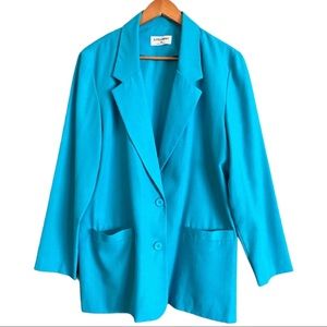 Vintage Alfred Dunner Teal Blazer
